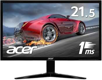 Amazon.co.jp: Acer ゲーミングモニター KG221Qbmix 21.5インチ 応答