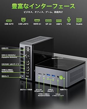 Amazon.co.jp: GMKtec ミニpc AMD Ryzen 7 PRO 6850H 【96GB DDR5 +4TB