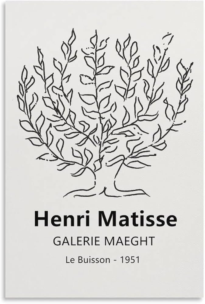 Amazon.co.jp: Henri Matisse アンリマティス 「低木」 ポスター 印刷
