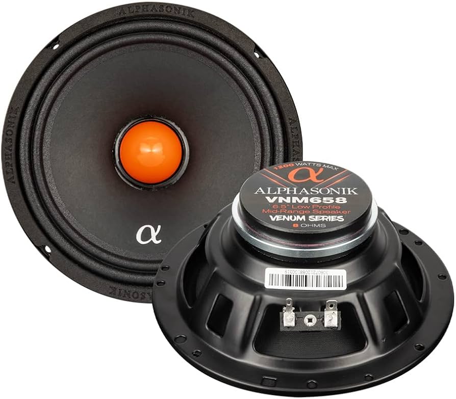Amazon.com: Alphasonik 1 Pair of VNM658 VENUM PRO Series 6.5