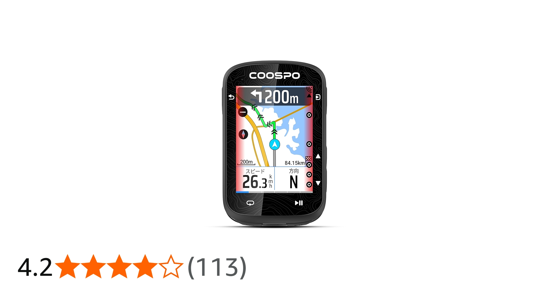 Amazon.co.jp: COOSPO CS600 Cycle Computer, GPS, Cicon, 2.4-Inch