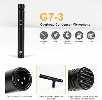 Amazon.co.jp: INMix G7 7ピース 有線ダイナミックドラムマイクキット