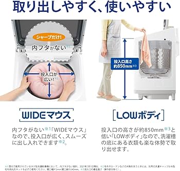Amazon | シャープ SHARP 洗濯機 洗濯乾燥機 ES-PW11F-N ガラストップ