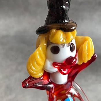 Amazon.co.jp: ムラーノガラス ピエロ 人形 イタリア ピエロ ガラス