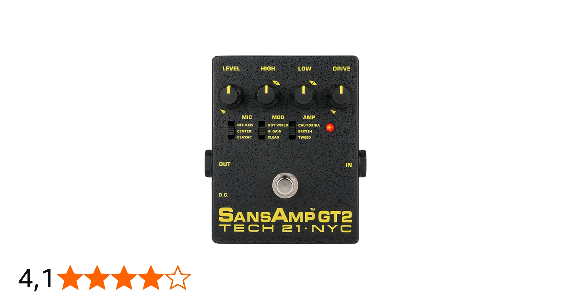 Tech 21 GT2 SansAmp GT2 : Amazon.com.br: Instrumentos Musicais