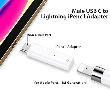 Amazon.com: USB C Adapter for Apple Pencil 1st Generation, USBC