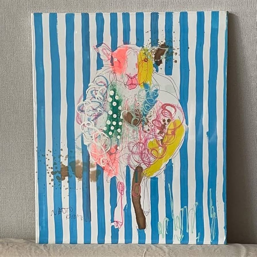 Amazon.co.jp: 北村直登 naoto kitamura 絵画 動物 羊 F8サイズ : おもちゃ