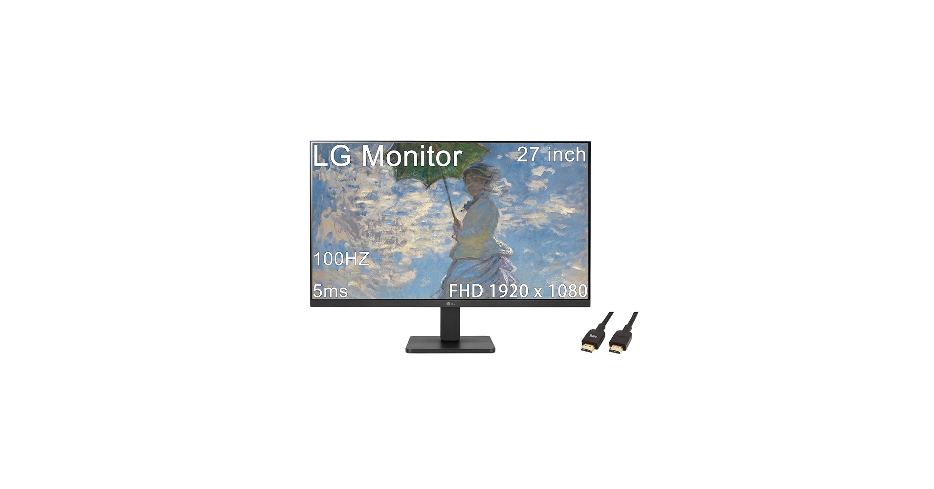 Amazon.com: LG 27 inch FHD (1920 x 1080) IPS Monitor, 100Hz, 5ms