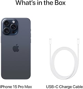 Amazon.com: Apple iPhone 15 Pro Max, 256GB, Blue Titanium for