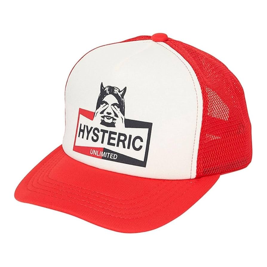 HYSTERIC GLAMOUR メッシュキャップ 赤 HYS SOUND メッシュキャップ