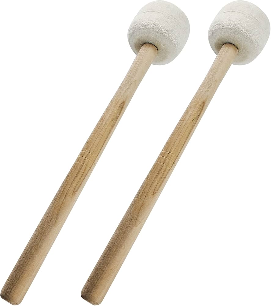 Amazon | Moicstiy バスドラムマレット2個 13.4インチ ウールフェルト