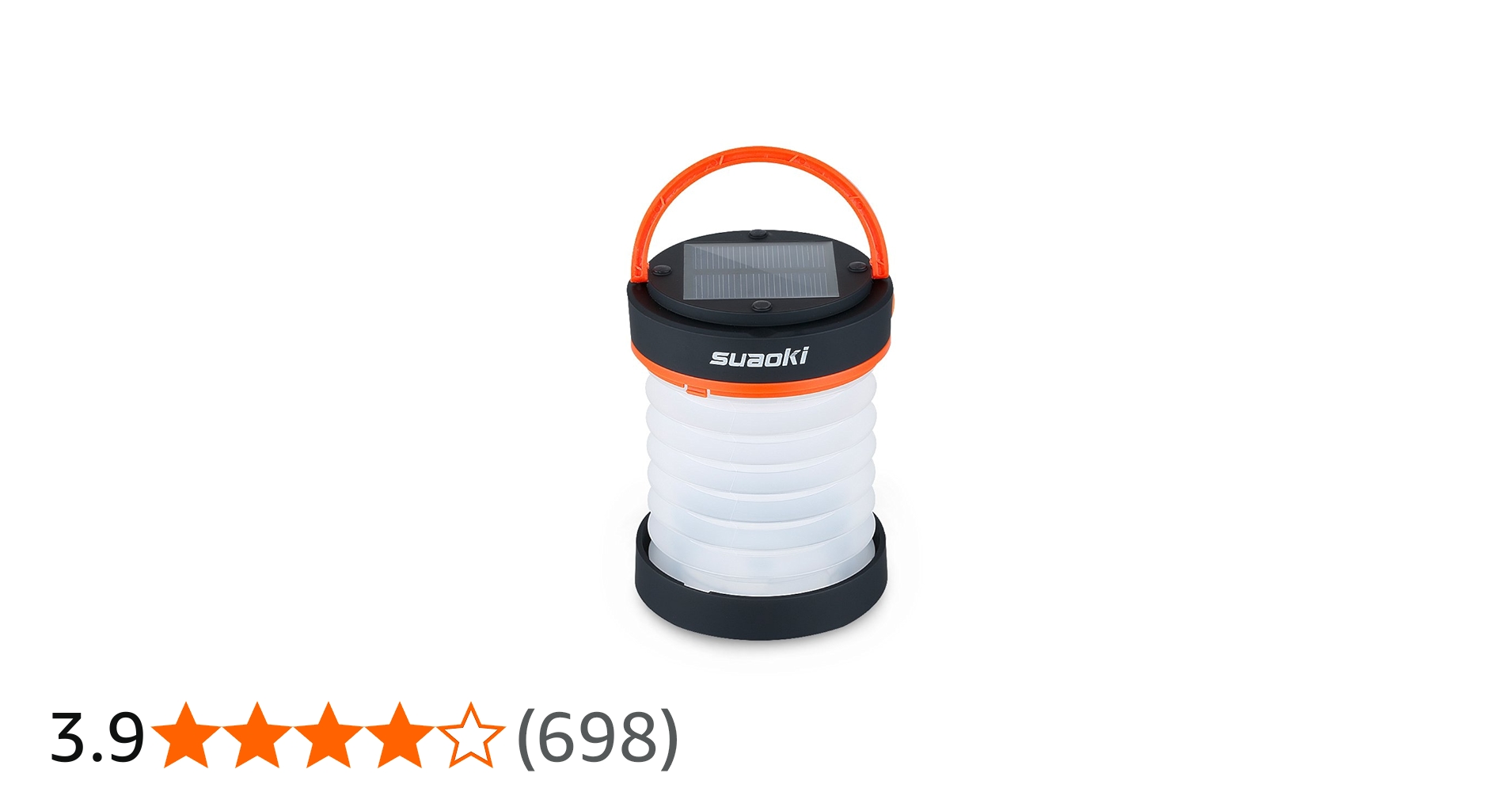 Amazon.co.jp: suaoki LEDランタン ソーラーライト 折り畳み 懐中電灯