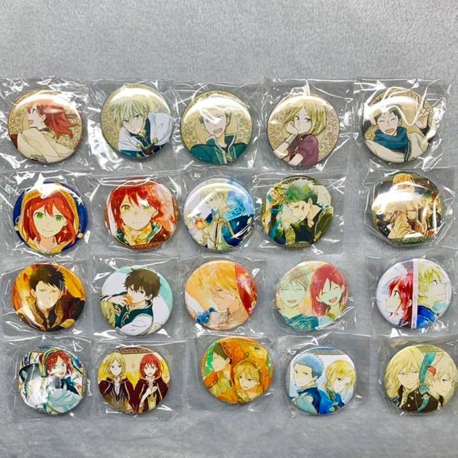 Amazon.co.jp: 漫福ガチャ 赤髪の白雪姫 D賞 缶バッジ 全20種セット