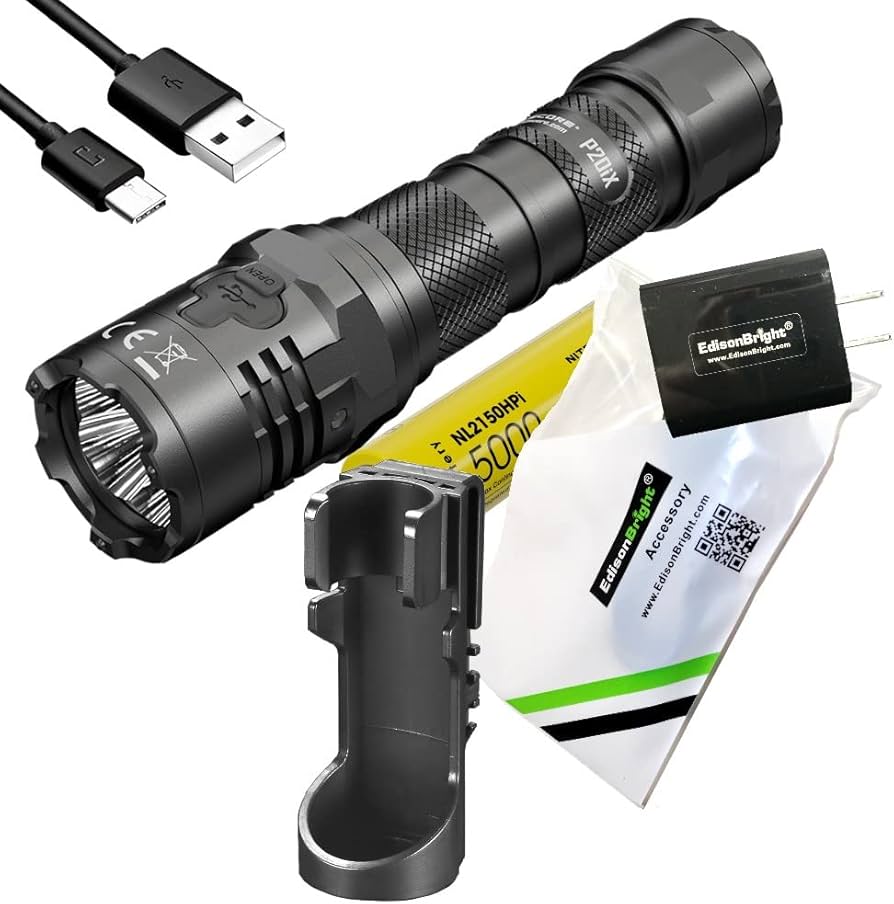 Amazon.co.jp: EdisonBright Nitecore P20iX 4000ルーメン USB充電式