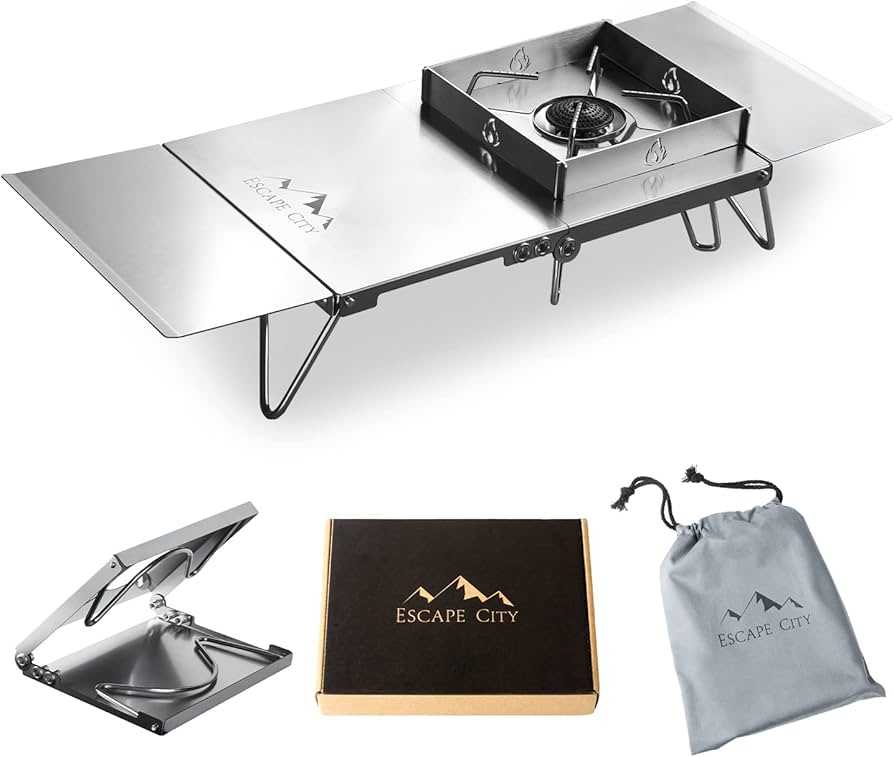 Amazon | 遮熱テーブル 遮熱板 シングルバーナー用 テーブル 軽量