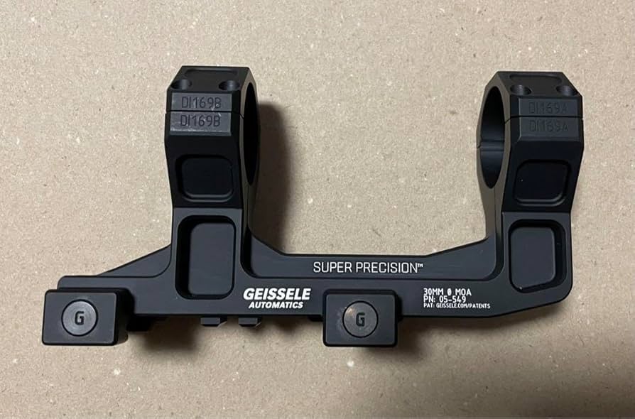 Amazon.co.jp: Geissele スコープマウント 30mm 2.04 黒 実物 : おもちゃ