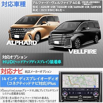 Amazon.co.jp: エンラージ商事 アルファード／ヴェルファイア 40系