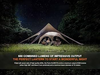 Amazon.com: Fenix CL26R Pro Camping Lantern, Grey Camo, 650 lumens