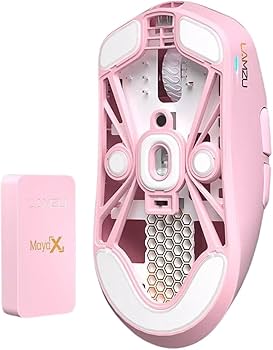 Amazon.co.jp: ラムズ(Lamzu) MAYA X ゲーミングマウス Light Pink 1