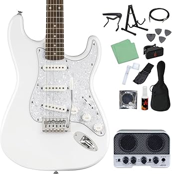 Amazon | Squier by Fender FSR Affinity stratocaster White Pearl