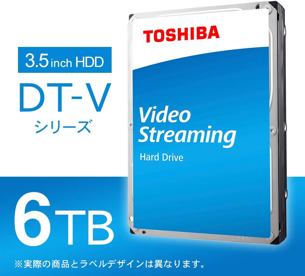 Amazon | 東芝 内蔵HDD 3.5インチ 6TB TV録画モデル DT02ABA600V-2YW