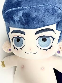 Amazon.co.jp: 40cm大な可愛い着せ替えぬいぐるみ青髪青目リーゼント