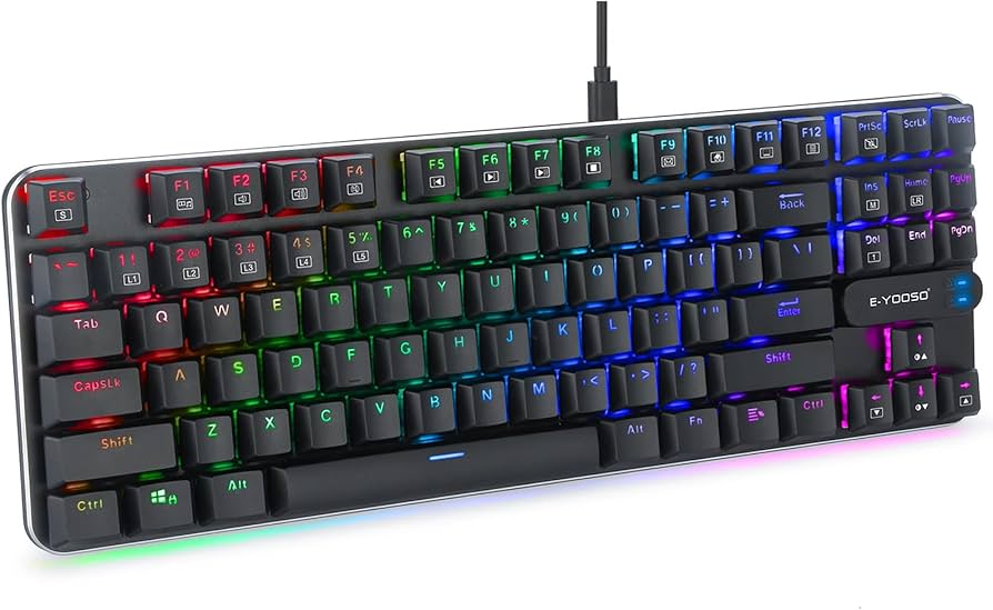 Amazon | e元素 E-Yooso ゲーミングキーボード RGB LEDバックライト