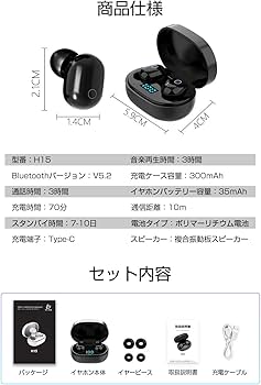 Amazon.co.jp: Bluetooth イヤホン 超小型 ブルートゥース 5.4 ヘッド