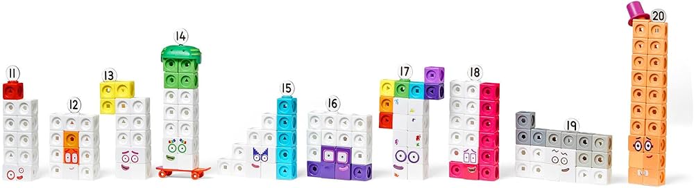 Amazon.co.jp: Numberblocks MathLink Cubes Numberblocks 11-20 Cubes