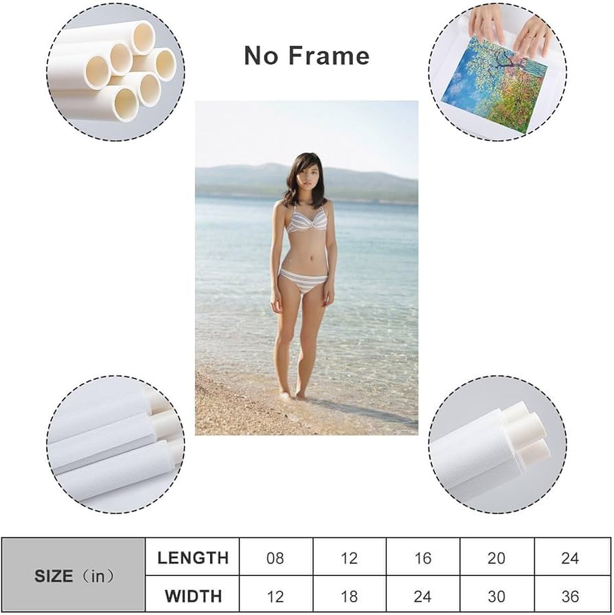 Amazon.co.jp: 川口春奈6水着写真ビキニポスターかわいいアートパネル