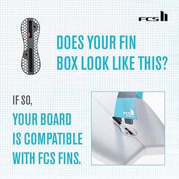 Amazon.com : FCS II CI Upright Medium Tri-Quad Fin Set - Black