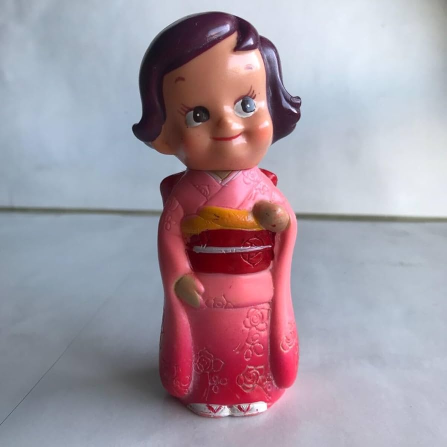 Amazon | 日本勧業銀行 のばらちゃん 万博 EXPO70ソフビ 貯金箱着物