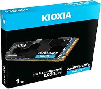 KIOXIA EXCERIA PLUS G3 SSD 1TB - M.2 2280 PCIe Gen4 4.0 NVMe 1.4