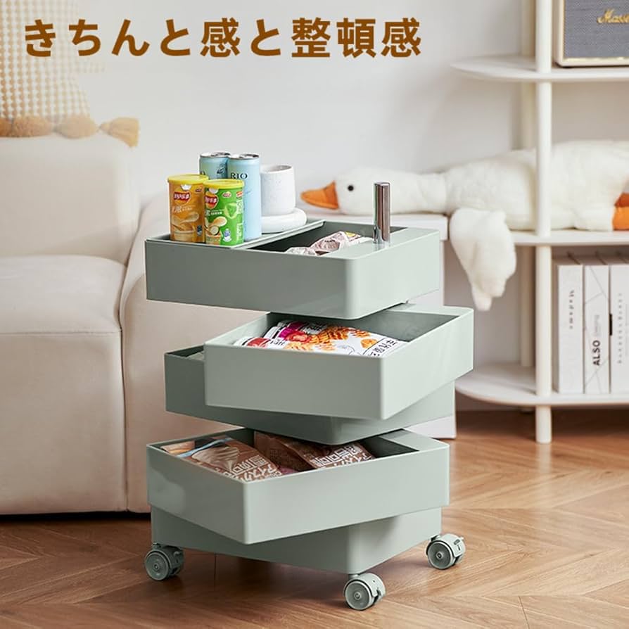 Amazon.co.jp: Sarinyワゴン キッチン 家具 5段 マジス キャスター付き