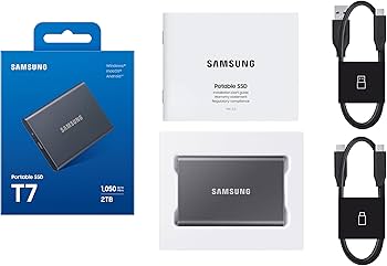 Amazon | SAMSUNG (サムスン) T7 1TB ポータブル SSD 最大1,050MB/秒