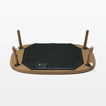 Amazon | 無印良品 楕円こたつ ダークブラウン 幅130×奥行75×高さ37cm