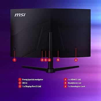 MSI G323CV Curved Gaming Monitor - 31.5 Inch, 16:9 Full HD (1920 x