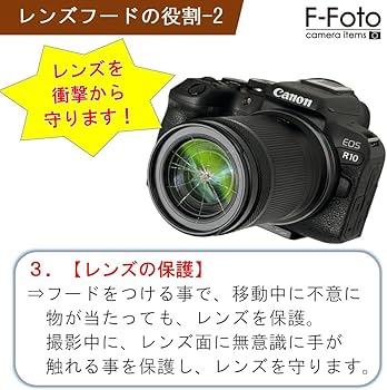 Amazon | F-Foto EW-43 レンズフード (対象レンズ：Canon EF-M22mm F2