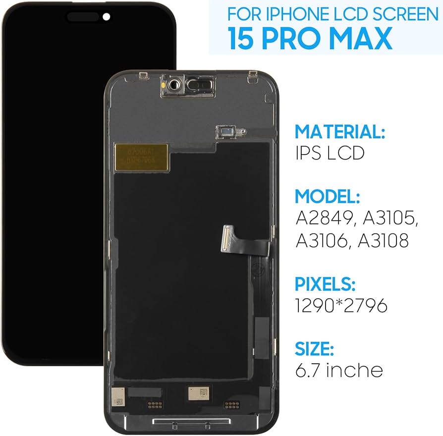 Amazon.co.jp: 液晶パネル For iPhone 15 Pro Max Incell 画面交換修理