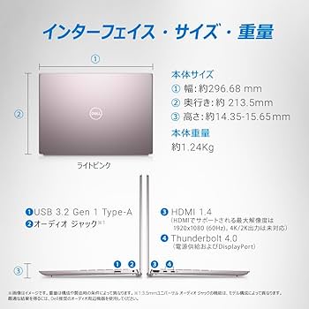 Amazon.co.jp: 【Amazon.co.jp限定】Dell ノートパソコン Inspiron 13