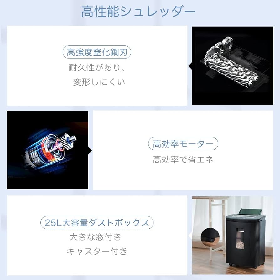 Amazon.co.jp: iCODIS オートフィードシュレッダー しゅれったー電動