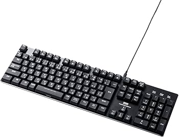 Amazon | サンワダイレクト メカニカルキーボード 赤軸 ゲーミング