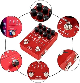Amazon.com: FLAMMA FS22 Stereo Delay & Reverb Combo Effects Pedal