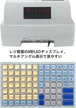 Amazon | Nicffdi 電子キャッシュ レジスター、48 キー レジ