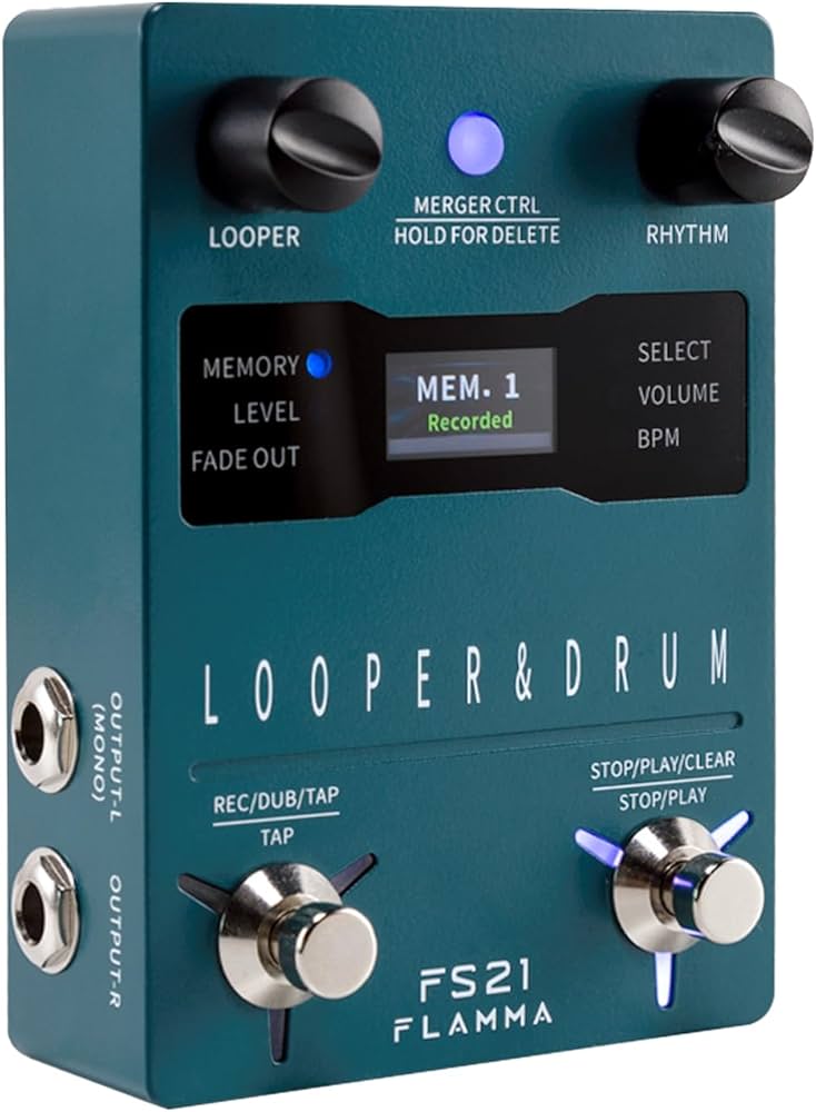 Amazon | FLAMMA FS21 ドラム マシン ルーパー ペダル 160分