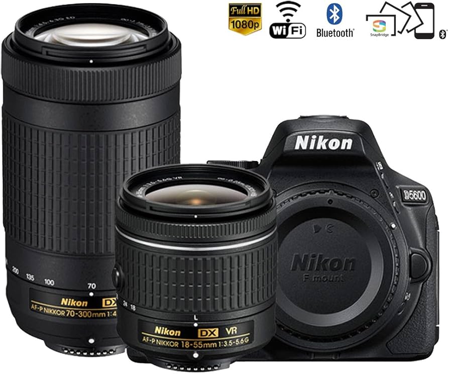 Amazon.com : Nikon D5600 24.2MP DSLR Camera with 18-55mm VR and 70