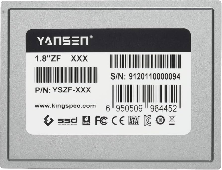 Amazon.com: Yansen 256GB 1.8-inch ZIF 40-pin SSD Solid State Disk