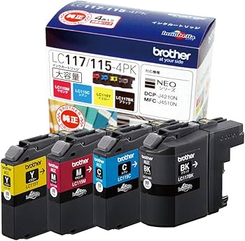 Amazon.co.jp: ブラザー工業 【brother純正】インクカートリッジ4色