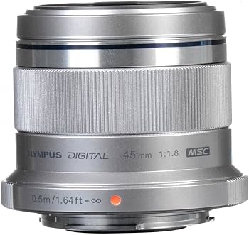 Amazon.com : OM SYSTEM Olympus M.Zuiko Digital 45mm F1.8 Silver