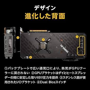 Amazon | ASUSTek AMD Radeon RX 6800 XT 搭載 トリプルファンモデル